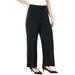 Plus Size Women's Refined Wide Leg Pant by Catherines in Black (Size 3X)