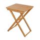 WENKO Maui bamboo folding table, practical side table for indoors & dining table for the garden and camping with lacquered surface, space-saving foldable balcony table made of bamboo, 42 x 52 x 30 cm