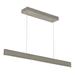 Ivy Bronx Hadilynn 1 - Light Kitchen Island Linear LED Pendant Glass/Metal in Gray/White | 2.625 H x 36 W x 0.625 D in | Wayfair