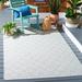 Blue 72 x 48 x 0.24 in Area Rug - Martha Stewart Rugs Square Geometric Power Loom Polypropylene Indoor/Outdoor Use Area Rug in Polypropylene | Wayfair