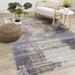 White 91 x 63 x 0.32 in Area Rug - Trent Austin Design® Earles Rectangle Power Loom Area Rug in Beige | 91 H x 63 W x 0.32 D in | Wayfair