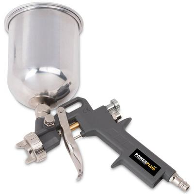 Druckluftlackierpistole mit hohem Behälter Image