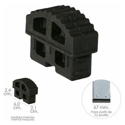 Endkappe Teleskoptreppe Profil 67 mm. Innere Abschnitte. Fassung 2019 Image