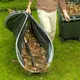 Sac de déchets de jardin RapDuty de grande capacité pelle à poussière pliable verte stockage du