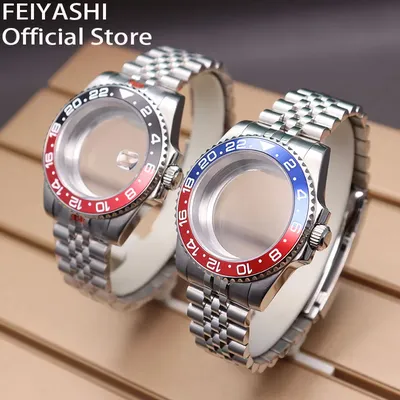 FEIYASBottles-Pièces de Bracelet de Montre pour Homme Boîtier de 40mm pour Seiko nh34 nh35 nh36/38