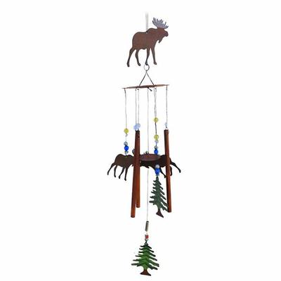Sunset Vista Designs 002282 - 28" Chime - Moose (80314) Lawn and Garden Wind Chimes