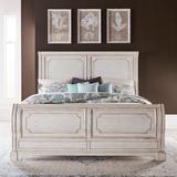 Abbey Road Porcelain White King Sleigh Bed