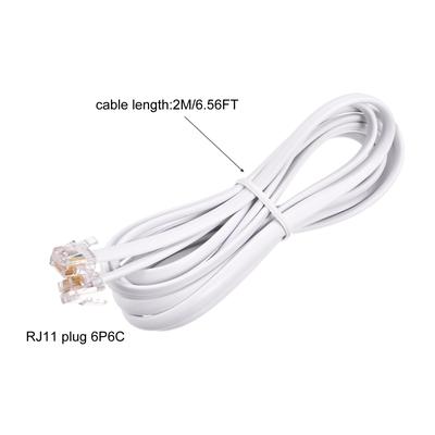 Phone Extension Cord Telephone Cable Phone Line Cord RJ11 6P6C Plugs