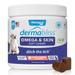 Dermabliss Omega & Skin Salmon Flavored Soft Chews for Dogs, Count of 60, 60 CT
