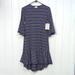 Lularoe Dresses | 2/$25 Nwt Lularoe Maurine Stripe Dress | Color: Blue/Pink | Size: Xxs