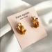 Kate Spade Jewelry | Kate Spade New York Stereoscopic Enamel Rabbit Ear Stud Earrings | Color: Brown/Gold | Size: Os