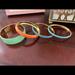 J. Crew Jewelry | J Crew Bangle Bracelet Set | Color: Blue/Orange | Size: Os