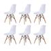 Corrigan Studio® Javahn Modern Shell Lounge Side Chair Plastic/Acrylic in White | 30.7 H x 18.11 W x 20.9 D in | Wayfair