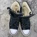 Converse Shoes | Converse Chuck Taylor All Star Leather Studded High Top Sneakers | Color: Black/White | Size: 6