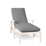 Summer Classics Croquet Aluminum 78.38" Long Reclining Single Chaise w/ Cushions Metal in White | 38 H x 27.75 W x 78.375 D in | Outdoor Furniture | Wayfair