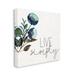 Stupell Industries Live Simply Calligraphy Phrase Blue Flower Botanicals XXL Stretched Canvas Wall Art By Kim Allen Canvas in White | Wayfair