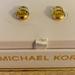 Michael Kors Jewelry | Beautiful Michael Kors Gold Tone Stud Padlock Earrings | Color: Gold | Size: Os