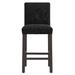Birch Lane™ Hadrien Bar & Counter Stool Wood/Upholstered in Black | Bar Stool (31" Seat Height) | Wayfair AC652A1F00274DF1BF91FC757EEBACAC