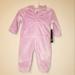 Adidas One Pieces | Adidas Baby Infant Lilac Hooded Long Sleeve Full Zip Fleece Coverall 3 Months | Color: Purple | Size: 3mb