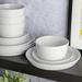 Gibson Soho Lounge Sofia 12-Piece Coupe Dinnerware Set Ceramic/Earthenware/Stoneware in White | Wayfair 87093.12R