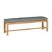 Summer Classics Club Picnic Outdoor Bench Wood/Natural Hardwoods in Brown/White | 15.75 H x 59 W x 16 D in | Wayfair 28544+C6486343W6343