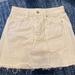 Free People Skirts | Free People Denim Skirt Size:25 | Color: Cream | Size: 25