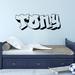 Trinx Graffiti Name Sign Wall Decal Vinyl in Black | 20 H x 72 W in | Wayfair BDFF9441D4C14394B00D9E3EFA210AD4