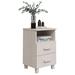 Latitude Run® Hamar Nightstand Storage Bedside Cabinet Nightstand w/ 2 Drawers Pine Wood in White | 24.4 H x 15.7 W x 13.8 D in | Wayfair