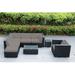 Latitude Run® 6 - Person Wicker Seating Group w/ Cushions - No Assembly Synthetic Wicker/All - Weather Wicker/Wicker/Rattan in Black | Outdoor Furniture | Wayfair