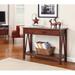 Red Barrel Studio® 20" Solid Wood One Shelf Console Table w/ One Drawer Wood in Brown | 31 H x 42 W x 14 D in | Wayfair
