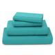 Cosy House Collection Luxury Bamboo Sheets - 3 Piece Bedding Set - Bamboo Viscose Blend - Soft, Breathable, Deep Pocket - 1 Duvet Cover, 1 Fitted Sheet, 1 Pillow Case - Single, Turquoise
