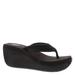 Volatile Zoe Platform Flip Flop - Womens 8 Black Sandal Medium