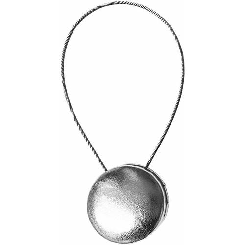 Raffhalter Magnetisch 30 cm Ø 40mm Silber »Köln« Vorhang Vorhanghalter Dekoration Klemmhalter