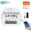 Ledlux - Tuya Mini Interruttore 1 Canale Smart WiFi ed RF433 con Telecomando