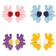 Boucles d'oreilles rétro à fleurs de marguerite irrégulières de 8 couleurs pour femme soirée