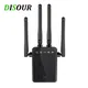 DISOUR M-95B Sans Fil Répéteur Routeur Wifi 300M Amplificateur De Signal Extender 4 Antenne Routeur