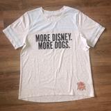 Disney Tops | Disney More Disney More Dogs Tee Shirt Xl Nwt | Color: Blue/Gray | Size: Xl