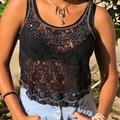 Anthropologie Tops | Beaded Lace Blouse, Beaded Blouse, Gold Beaded Blouse, Lace Beaded Shirt | Color: Black/Gold | Size: Xs