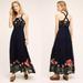 Anthropologie Dresses | Anthropologie 'Floreat' Embroidered Maxi Dress (Xs) | Color: Blue/Pink | Size: 2