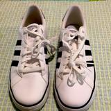 Adidas Shoes | Adidas Neo Mens Tennis Shoe Size 10 1/2 Like New 2 Hours Wear Ortholite Insoles | Color: Black/White | Size: 10.5