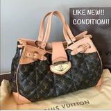 Louis Vuitton Bags | Discontinued Xlarge Quilted Louis Vuitton Tote | Color: Brown/Cream | Size: Os