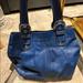 Coach Bags | Blue Coach Leather Handbag | Color: Blue | Size: Os