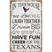 Houston Texans 11'' x 19'' Team In This House Sign