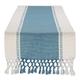 DII Cotton Woven Table Runner Storm Blue 13cm x 72cm