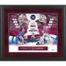 Darcy Kuemper & Pavel Francouz Colorado Avalanche 2022 Stanley Cup Champions Framed 16" x 20" Collage with a Piece of Game-Used Net from the Final - Limited Edition 500