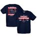 Youth Blue 84 Navy Ole Miss Rebels 2022 NCAA Men's Baseball College World Series Champions Schedule T-Shirt