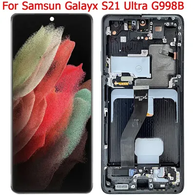 G998B LCD pour Samsung S21 Ultra écran LCD avec cadre 6.8 "SM-G998U G998F G998F/DS écran tactile