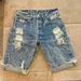 Levi's Shorts | Levis Bermuda Distressed Rolled Cuff Shorts 32 | Color: Blue | Size: 31