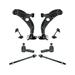 1998-2002 Mazda 626 Front Control Arm Ball Joint Tie Rod and Sway Bar Link Kit - TRQ PSA69193