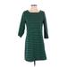 Gap Outlet Casual Dress - A-Line: Green Print Dresses - Women's Size Small